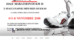 Desktop Screenshot of maratonaspaccanapoli.it