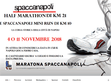 Tablet Screenshot of maratonaspaccanapoli.it